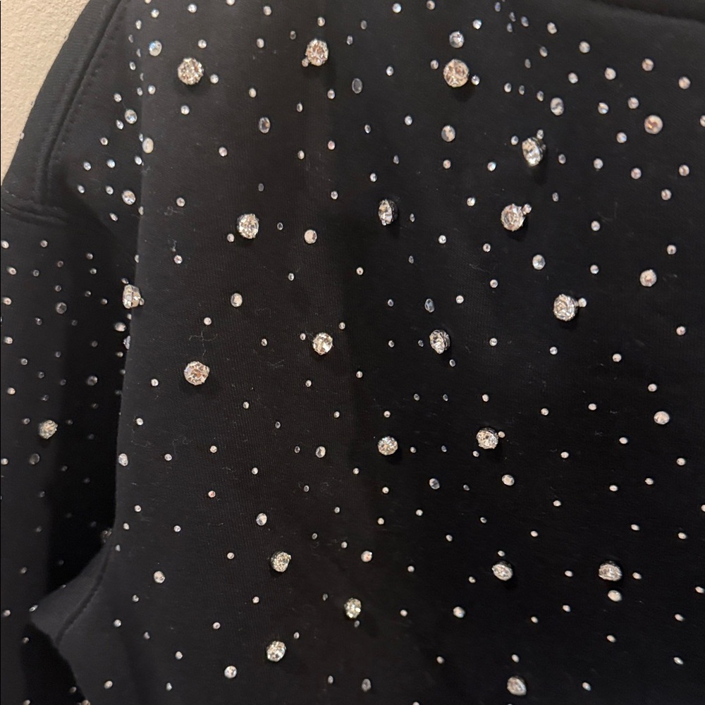 Vybes Black Studded Hoodie - Picture 3 of 8